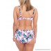 ALYNED TOGETHER Women's Retro Mid Rise Bikini Bottom The Celine Eco Friendly Swimsuit White Tropical Floral B07CQ6LNMF
